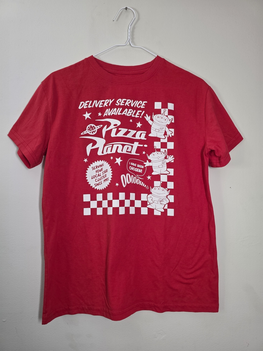 Toy Story Pizza Planet Red T-shirt Size M